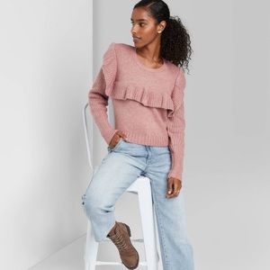 Ruffle Pullover Sweater